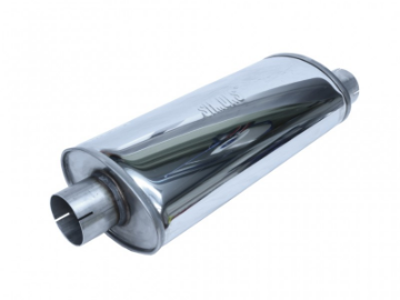 Picture of Oval silencer with offset pipe - Stainless - Simons U327600R
