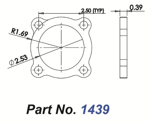Picture of T3 with 4 bolt outlet (2.5 ”ID)