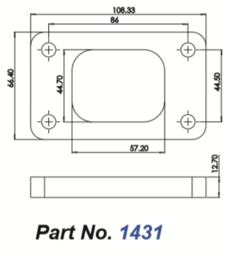 Picture of Larger opening T3 turbine housings found on T3 / T4s and Turbonetics
