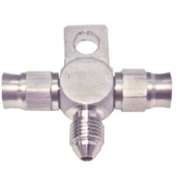 Picture of Tee 1x "male-AN3", 2x hose PTFE AN-3 w / bracket