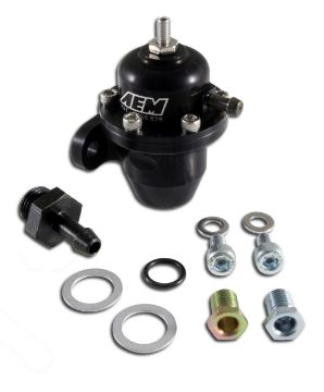 Picture of AEM Acura and Honda Fuel Pressure Regulator inline - 25-300BK