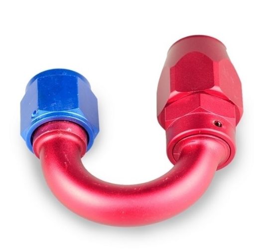 Picture of 180gr. PTFE AN fitting - AN-8 - Red / Blue - High Flow