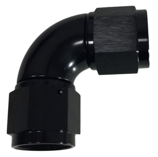 Picture of 90degrees. AN fitting - Female-Female - Black