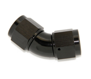 Picture of 45degrees. AN fitting - Female - Female - Black