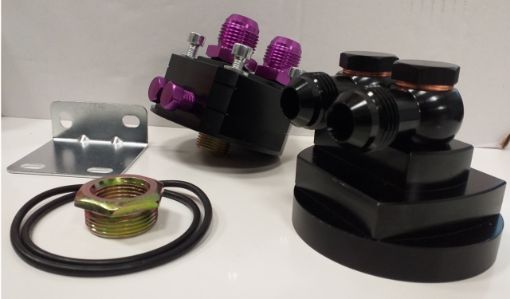 Picture of Oil cooler relocation - AN10 - Low profile - 67mm.