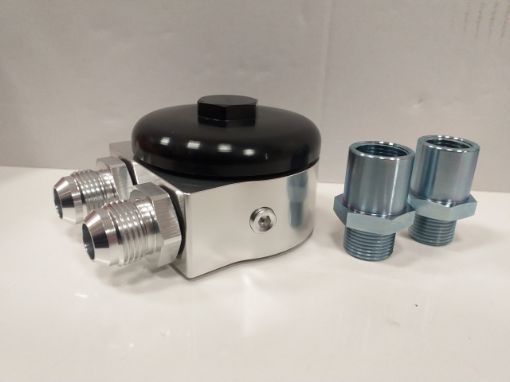 Picture of Oil cooler relocation - AN10 - Ultra low profile - 50 / 54mm.