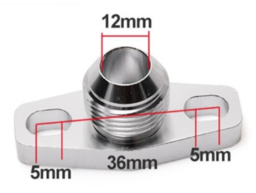 Picture of Return flange AN10 connection - 38-43mm.