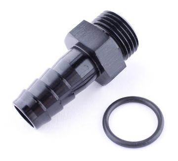 Picture of AN6 (9 / 16-18) to 3/8 "(9.5mm.) - Black alu