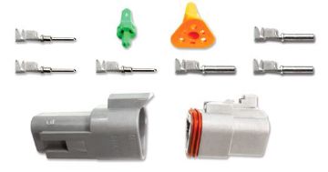 Picture of 3 pin - Deutsch connector - Male/Femal set - Incl. pins