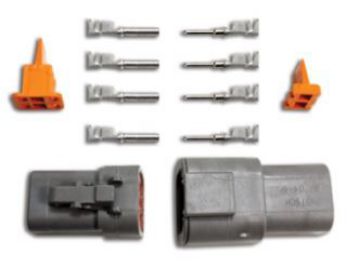 Picture of 4 pin - Deutsch connector - Male/Femal set - Incl. pins