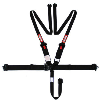 Picture of Seat Belt - 5pt - Black - L&L with narrow shoulder straps RaceQuip