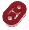 Picture of Red rubber suspension exhaust - Universal