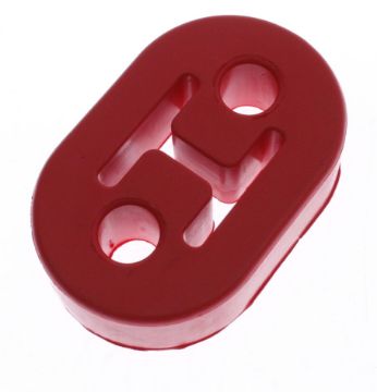 Picture of Red rubber suspension exhaust - Universal
