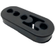 Picture of Black rubber suspension exhaust - Universal - Long