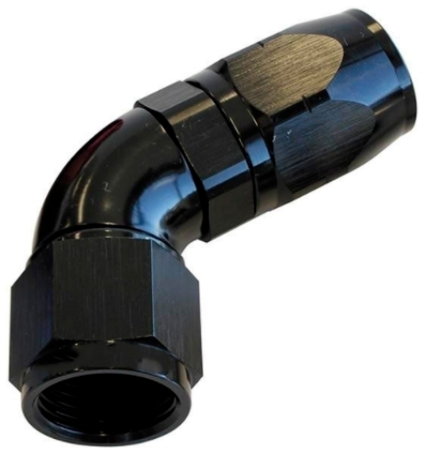 Picture of 60gr. AN fitting - AN-6- Black - High Flow
