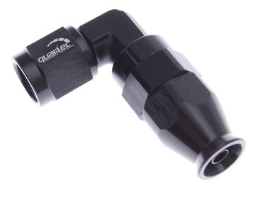 Picture of 90degrees. PTFE AN fitting - Forge - AN-4 - Black