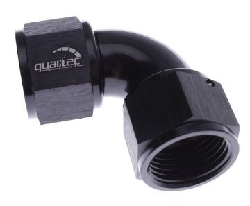 Picture of 90degrees. AN fitting - AN6 - Female-Female - Black