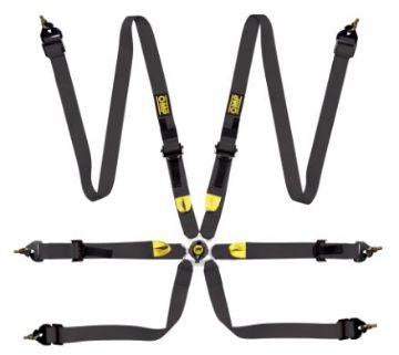 Picture of 2 "6-point harness (FIA approved) - Black