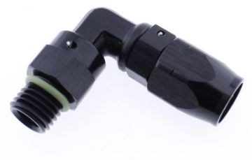 Picture of 90degrees. AN fitting - AN4 - M12x1.5 - Black