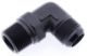 Picture of 90degrees. AN fitting - AN12 - 1/2" NPT - Black
