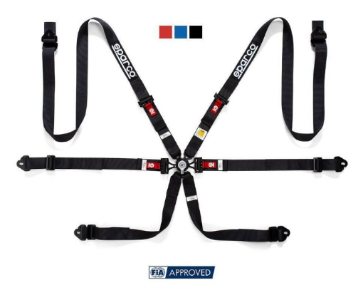 Picture of Sparco 6-punkts sele - FIA 8853-2016 - Blue