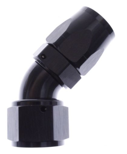 Picture of 45degrees. AN fitting - AN-12 - Black - High flow