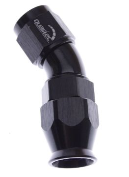 Picture of 45degrees. PTFE AN fitting - AN-6 - High flow - Black