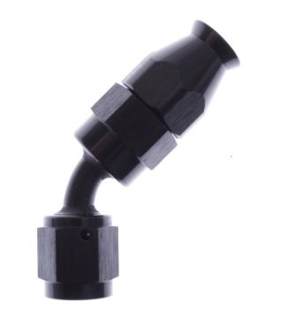 Picture of 45degrees. PTFE AN fitting - AN-8 - Black