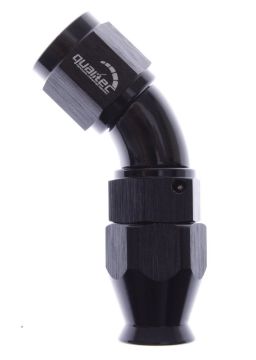 Picture of 45degrees. PTFE AN fitting - AN-6 - High flow - Black