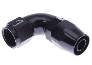 Picture of 90degrees. AN fitting - AN6 - Black - High flow