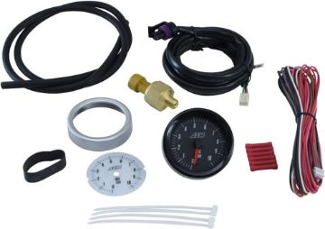 Picture of AEM 30-5135M 0-10.2Bar Oil Pressure Metric Analog Gauge
