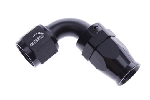 Picture of 90degrees. PTFE AN fitting - AN-8 - Black