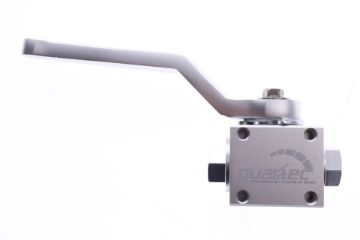 Picture of ON / OFF valve with 1/8 "-27 NPT for excl. Fittings - Silver