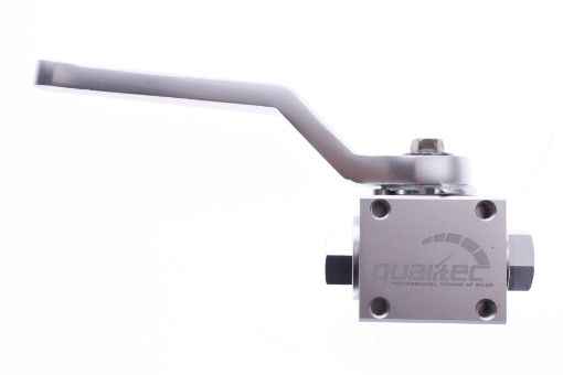 Picture of ON / OFF valve with 1/8 "-27 NPT for excl. Fittings - Silver