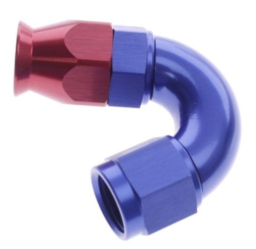 Picture of 150gr. PTFE AN fitting - AN-6- Red / Blue - High Flow