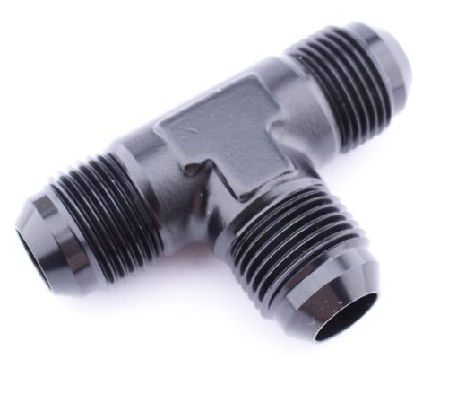 Picture of AN8 Male - 2xAN8 Male - T-Collector Union - Black Alu