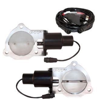 Picture of QTP 3.5in Bolt-On QTEC Dual Electric Cutout Valves - Pair