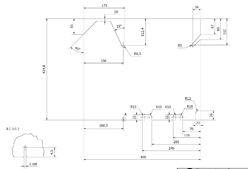 Picture of Heat shield adhesive foil Figure cut - 100 pcs. - Made to desired measurements