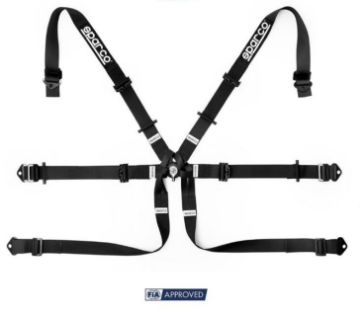 Picture of Sparco 6-punkts sele - FIA 8853-2016 - Sort - Formel Hans sele