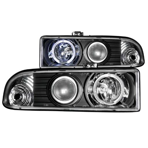 Picture of ANZO 1998 - 2005 Chevrolet S - 10 Projector Headlights w Halo Black