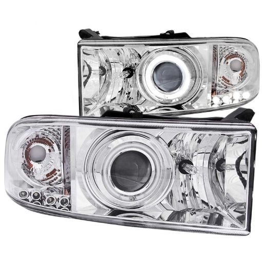 Picture of ANZO 1994 - 2001 Dodge Ram Projector Headlights w Halo Chrome