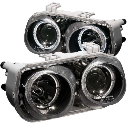 Picture of ANZO 1994 - 1997 Acura Integra Projector Headlights w Halo Black