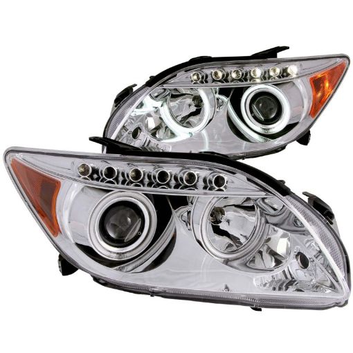 Picture of ANZO 2005 - 2010 Scion Tc Projector Headlights w Halo Chrome (CCFL)