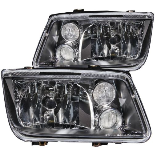 Picture of ANZO 1999 - 2005 Volkswagen Jetta Crystal Headlights Black wo Bulbs