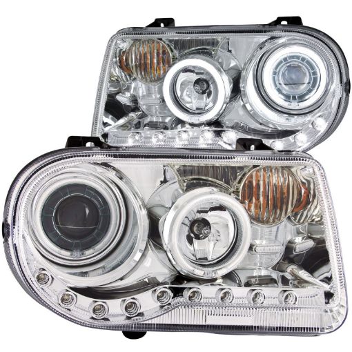Picture of ANZO 2005 - 2010 Chrysler 300C Projector Headlights w Halo Chrome (CCFL) G2