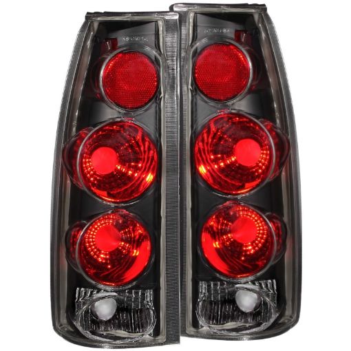 Picture of ANZO 1999 - 2000 Cadillac Escalade Taillights Black 3D Style
