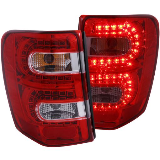Picture of ANZO 1999 - 2004 Jeep Grand Cherokee LED Taillights RedClear