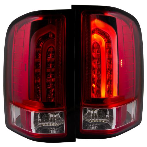 Picture of ANZO 2007 - 2013 Chevrolet Silverado 1500 LED Taillights RedClear G2