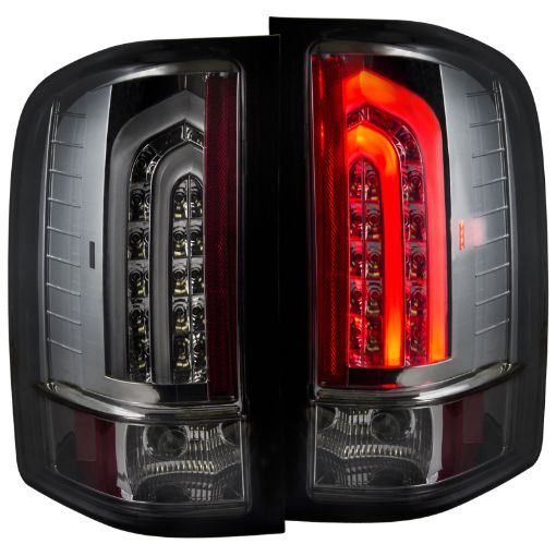 Picture of ANZO 2007 - 2013 Chevrolet Silverado 1500 LED Taillights Smoke G2