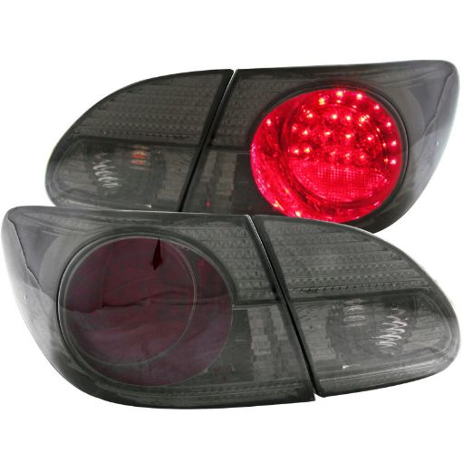 Picture of ANZO 2003 - 2008 Toyota Corolla LED Taillights RedSmoke
